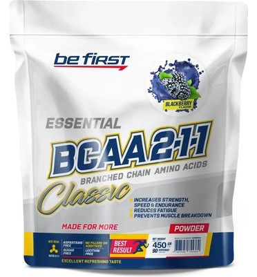 BeFirst, BCAA 2:1:1 Classic Powder (450 г) (ежевика)