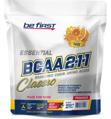 BeFirst, BCAA 2:1:1 Classic Powder (450 г) (апельсин)