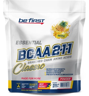 BeFirst, BCAA 2:1:1 Classic Powder (450 г) (ананас)