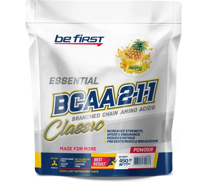 BeFirst, BCAA 2:1:1 Classic Powder (450 г) (ананас)