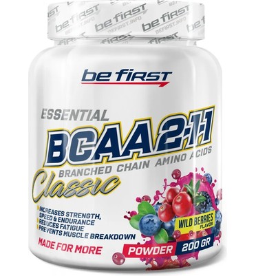 BeFirst, BCAA 2:1:1 Classic powder, 200г (лесная ягода)